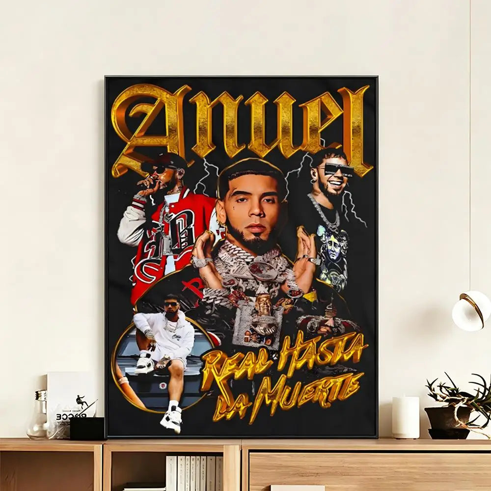 Hip Hop Rapper HD Wall Poster – Waterproof Self-Adhesive Art