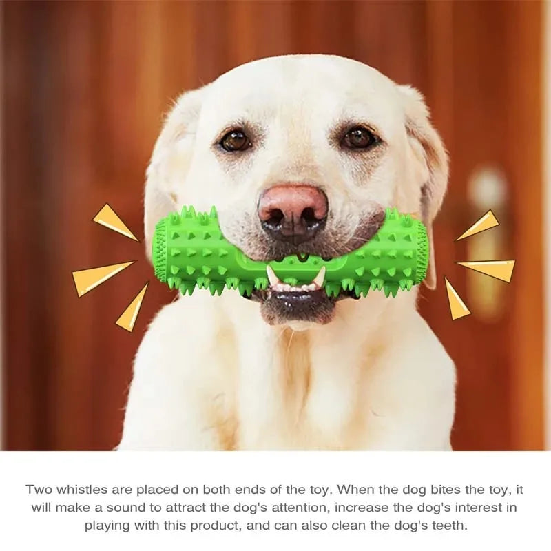 Squeaky Dog Molar Stick – Silicone Treat-Dispensing Chew Toy