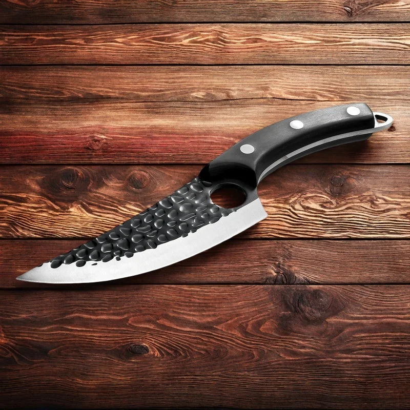 6-Inch Full Tang Boning Knife – High Carbon Steel + Cover