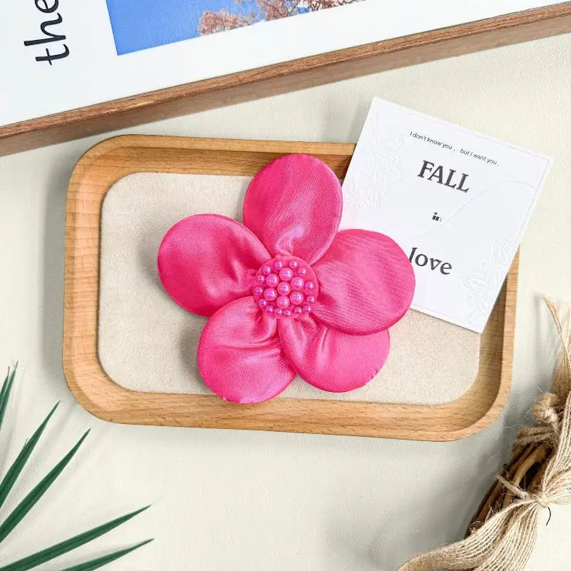 Black White Hand Sewn Colored Ding Cloth Flower Clothing Patch DIY