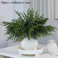 30 Artificial Norfolk Pine Branches 35cm – Fake Evergreen Stems