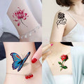 20-Sheet Flower & Butterfly Temporary Tattoo Stickers | Waterproof