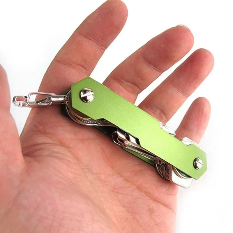 Compact Stainless Steel Key Holder Organizer | EDC Keychain