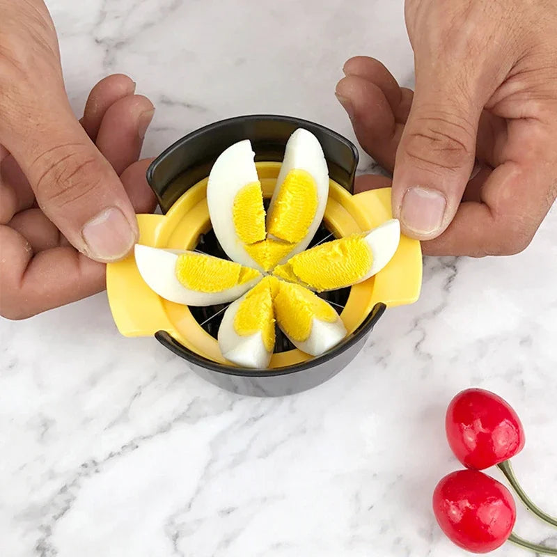 3-in-1 Egg Slicer Cutter & Splitter | Multi-Function Kitchen Tool