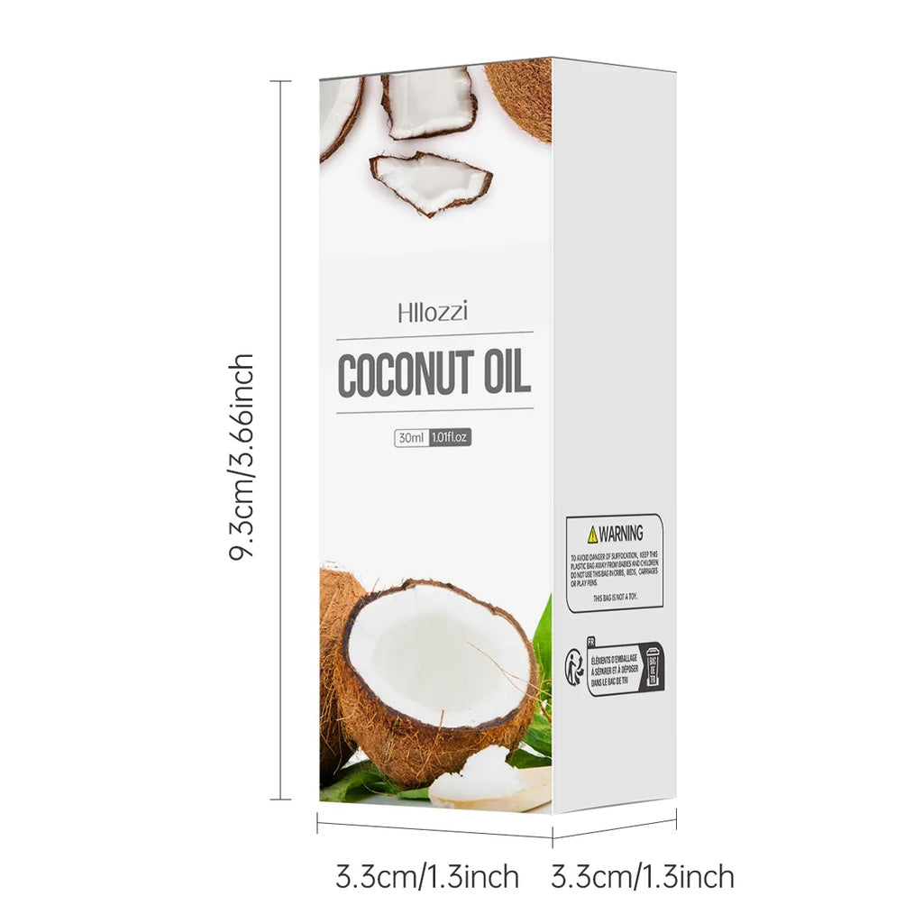 Hllozzi 30ml Pure Coconut Essential Oil – Skin Hair Aromatherapy