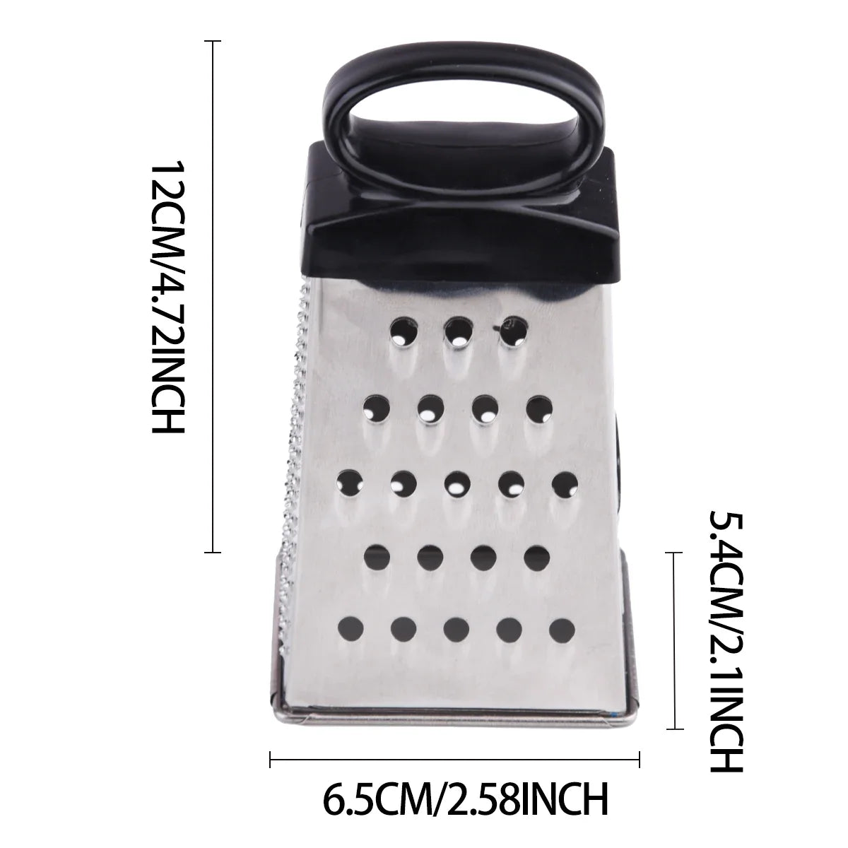 4-Sided Stainless Steel Box Grater for Cheese & Vegetables