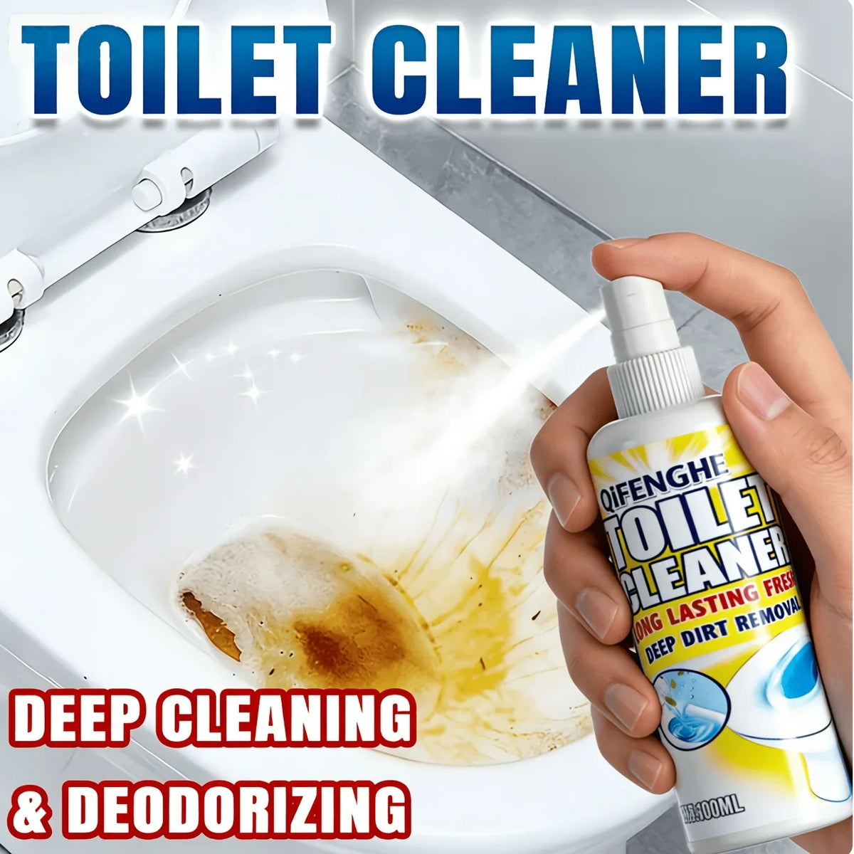 Ceramic & Toilet Rust Remover Spray | Fast-Acting Formula