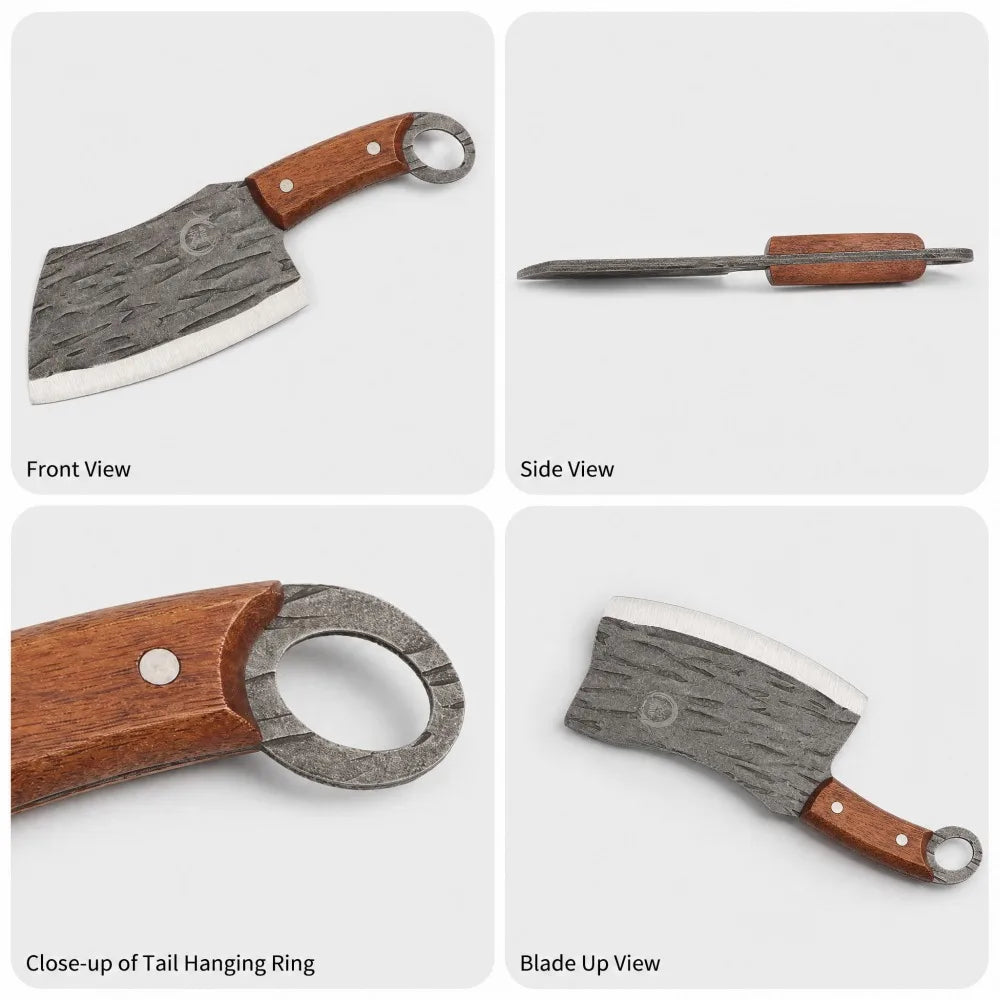 PLYS Forged Cleaver Knife – Stainless Steel & Wood Handle