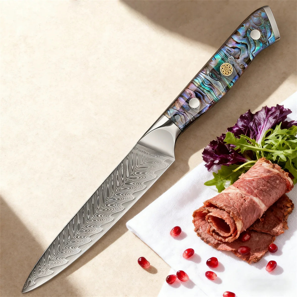 67-Layer Damascus Steel Chef's Knife – Sharp Kitchen Knife