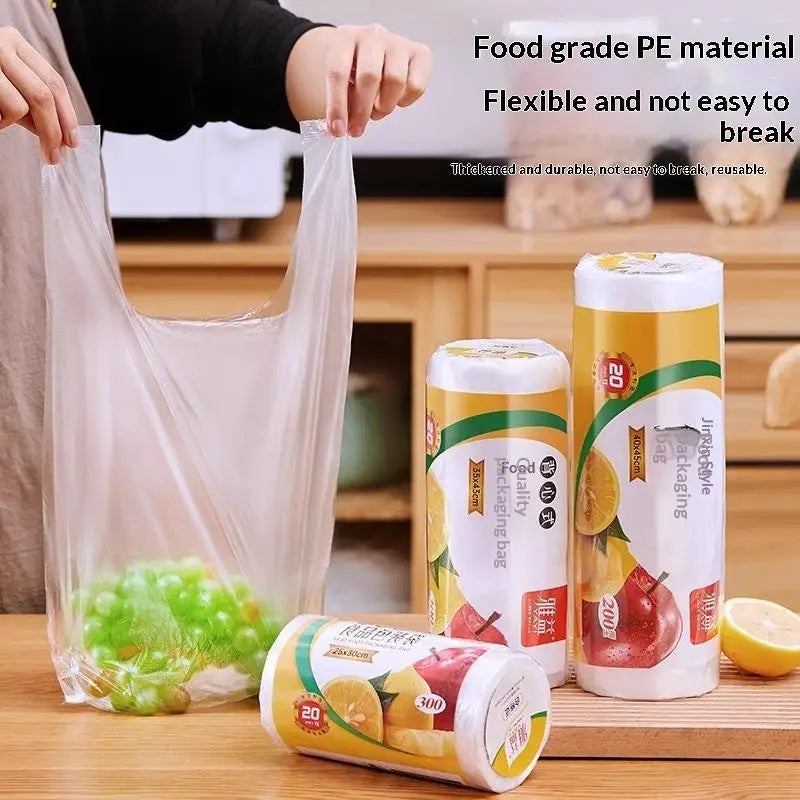 Food Grade PE Food Preservation Bags 200/300/500 Pcs Roll