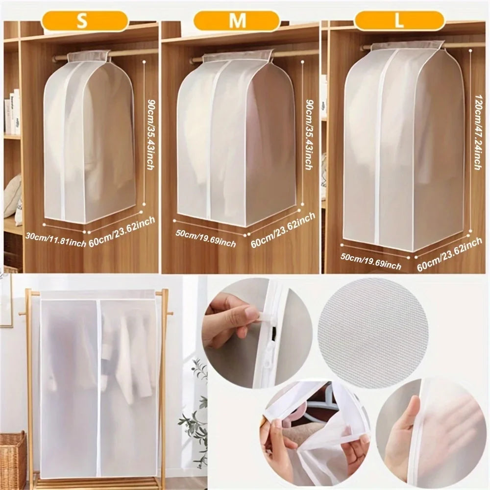 Clothing Dust Cover Transparent Dress Garment Storage Bag Case