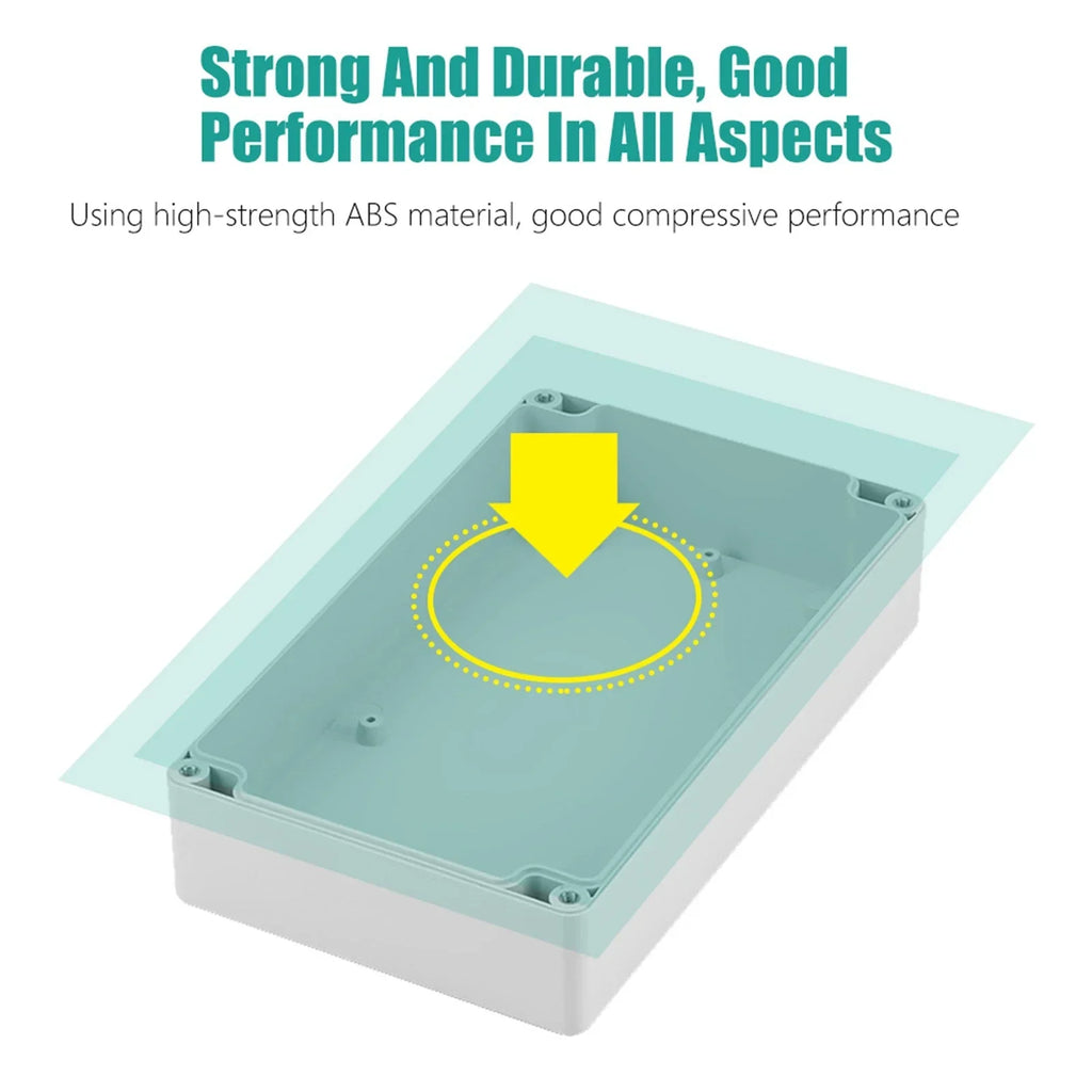 Water Resistant IP65 ABS Project Enclosure Case Wiring Junction