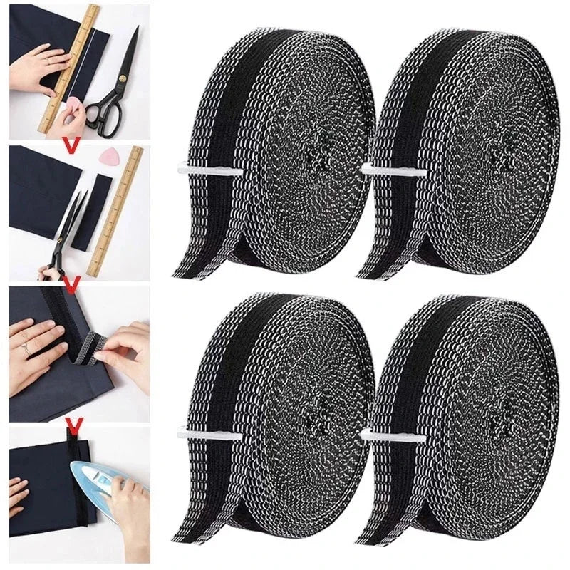 Iron-On Hem Tape for Pants & Jeans | No-Sew, 5m Roll