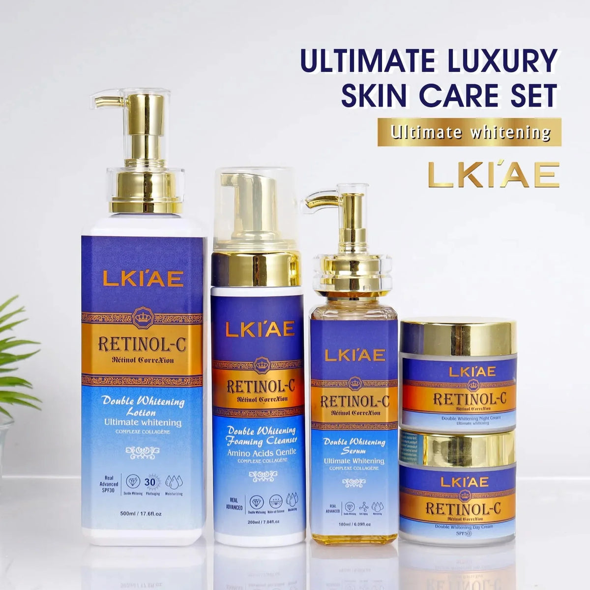 AILKE Retinol Whitening Skin Care Set | Collagen & Snail Extract