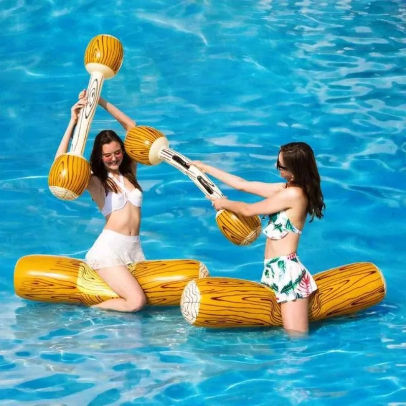 Inflatable Pool Float Gladiator Canoe Set with Paddle | Ages 14+