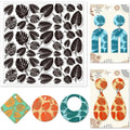 Tropical Leaves Polymer Clay Texture Stamp Sheet 14×14cm