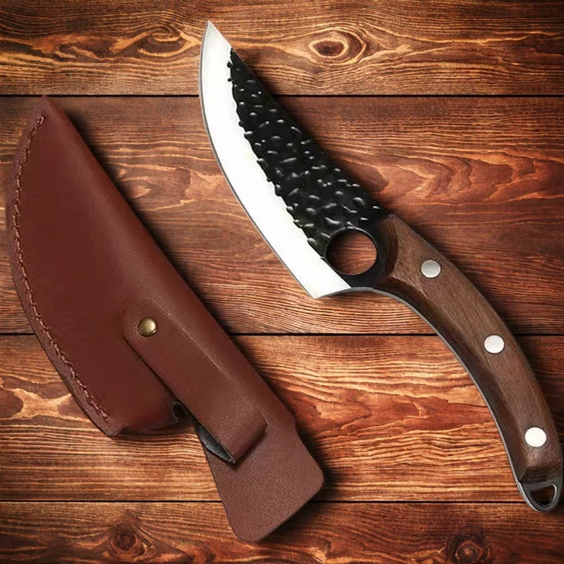 6-Inch Full Tang Boning Knife – High Carbon Steel + Cover