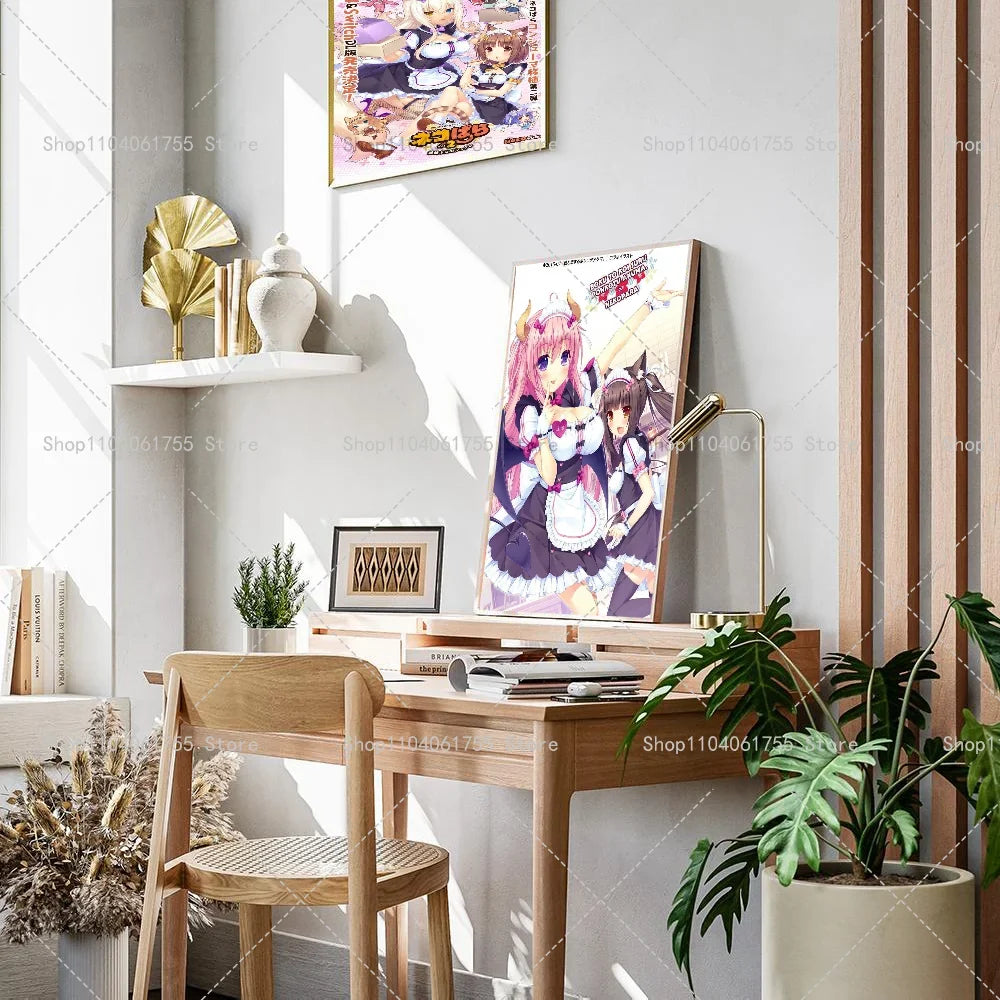 Nekopara Anime Poster – Self-Adhesive Waterproof Wall Sticker