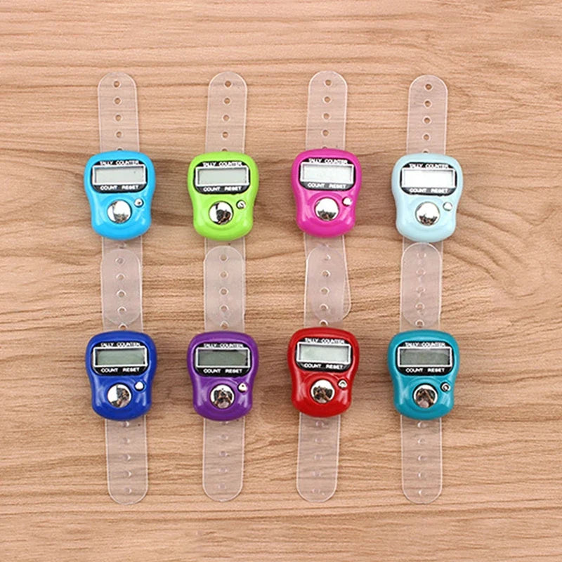 Versatile Mini Finger Counter Compass LED Electronic Handheld Tally