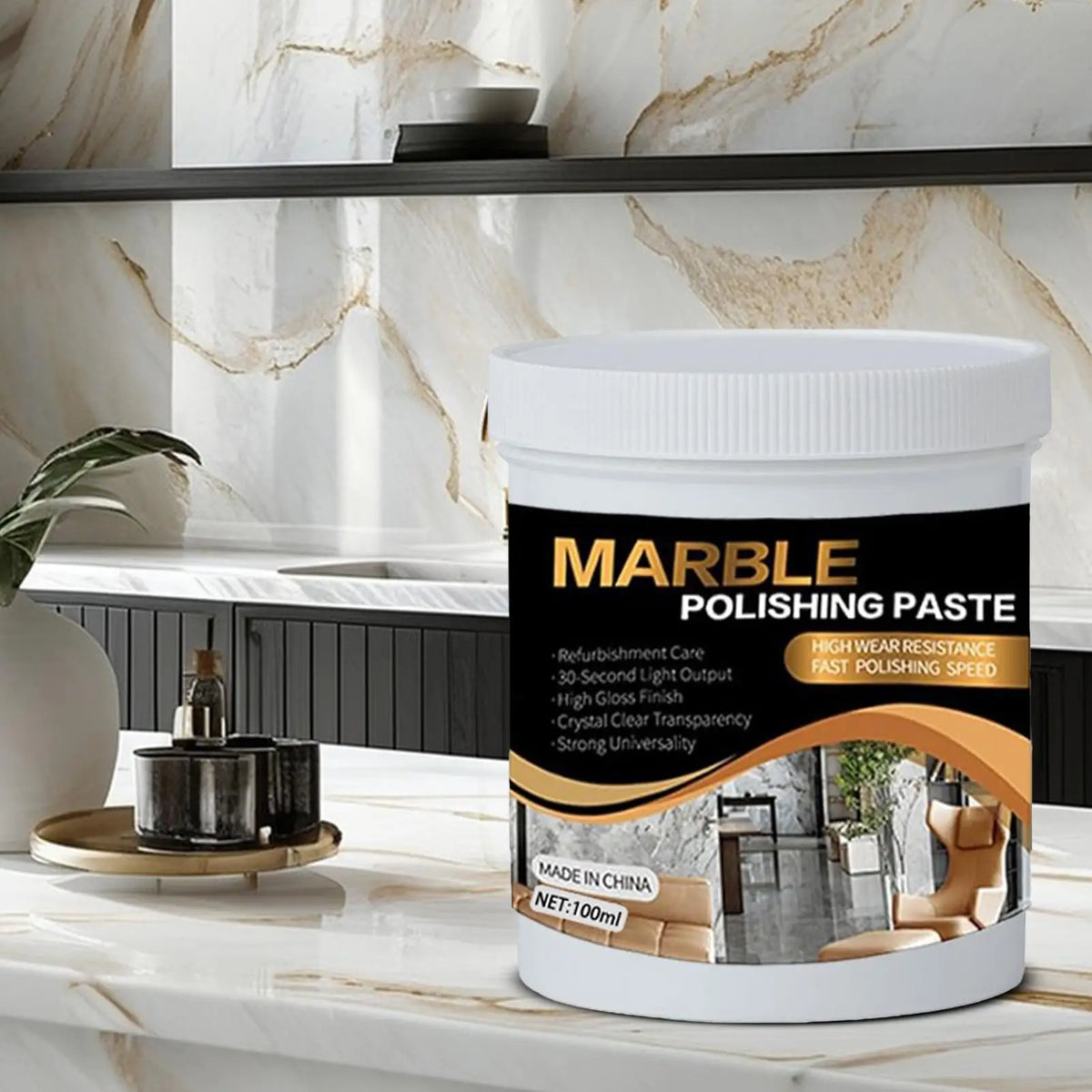 Granite & Quartz Polish Restorer 100ml – Countertop Shine Cleaner