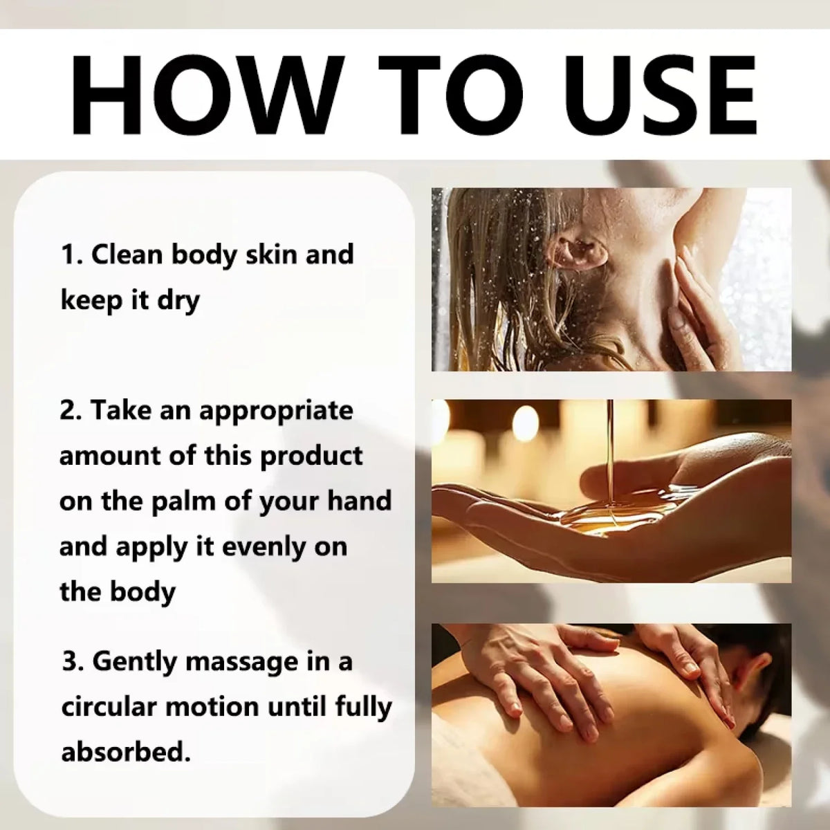 Cold-Pressed Castor Oil Body Massage Oil | Collagen & Magnesium