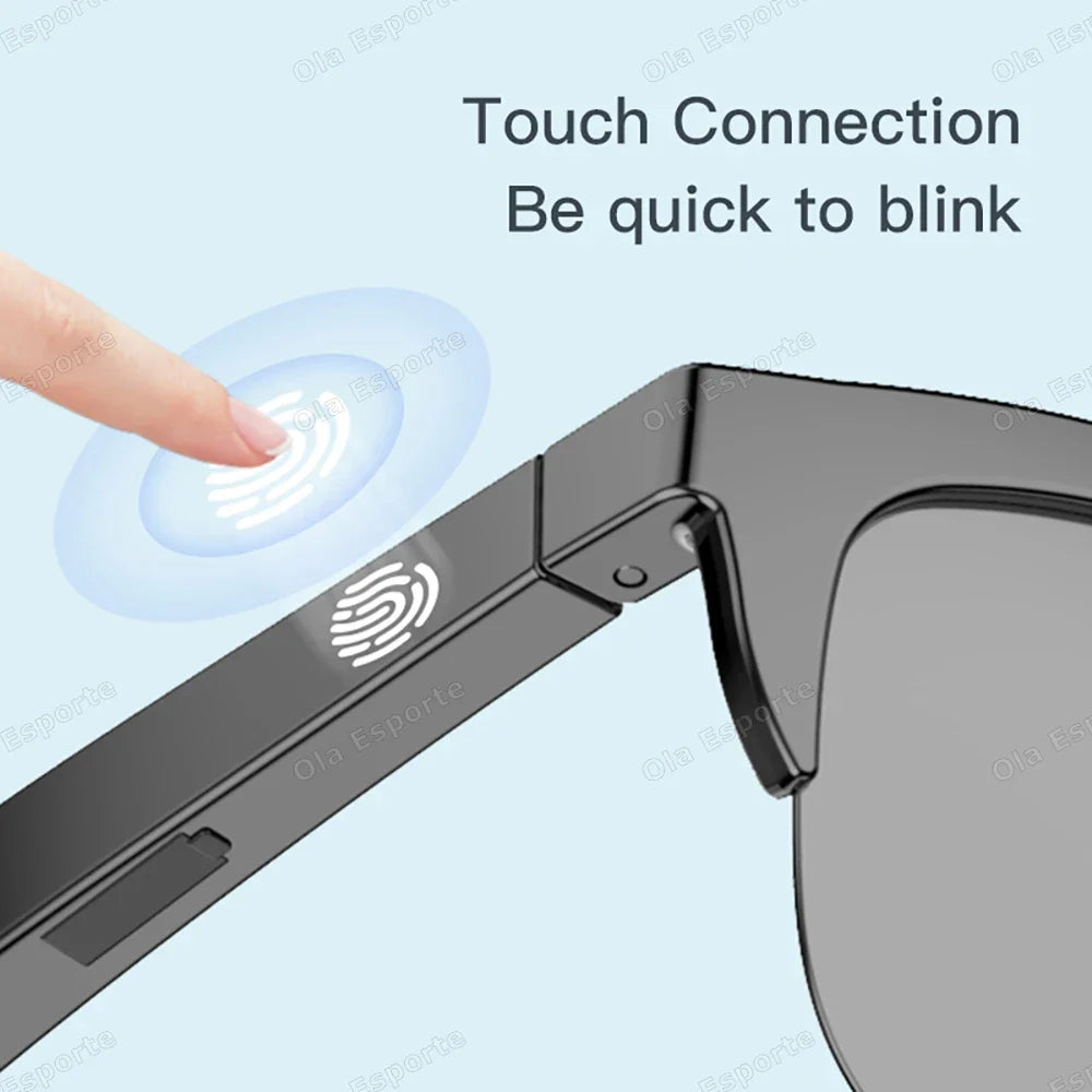 Bluetooth Smart Glasses UV Polarized Sunglasses & Headphones