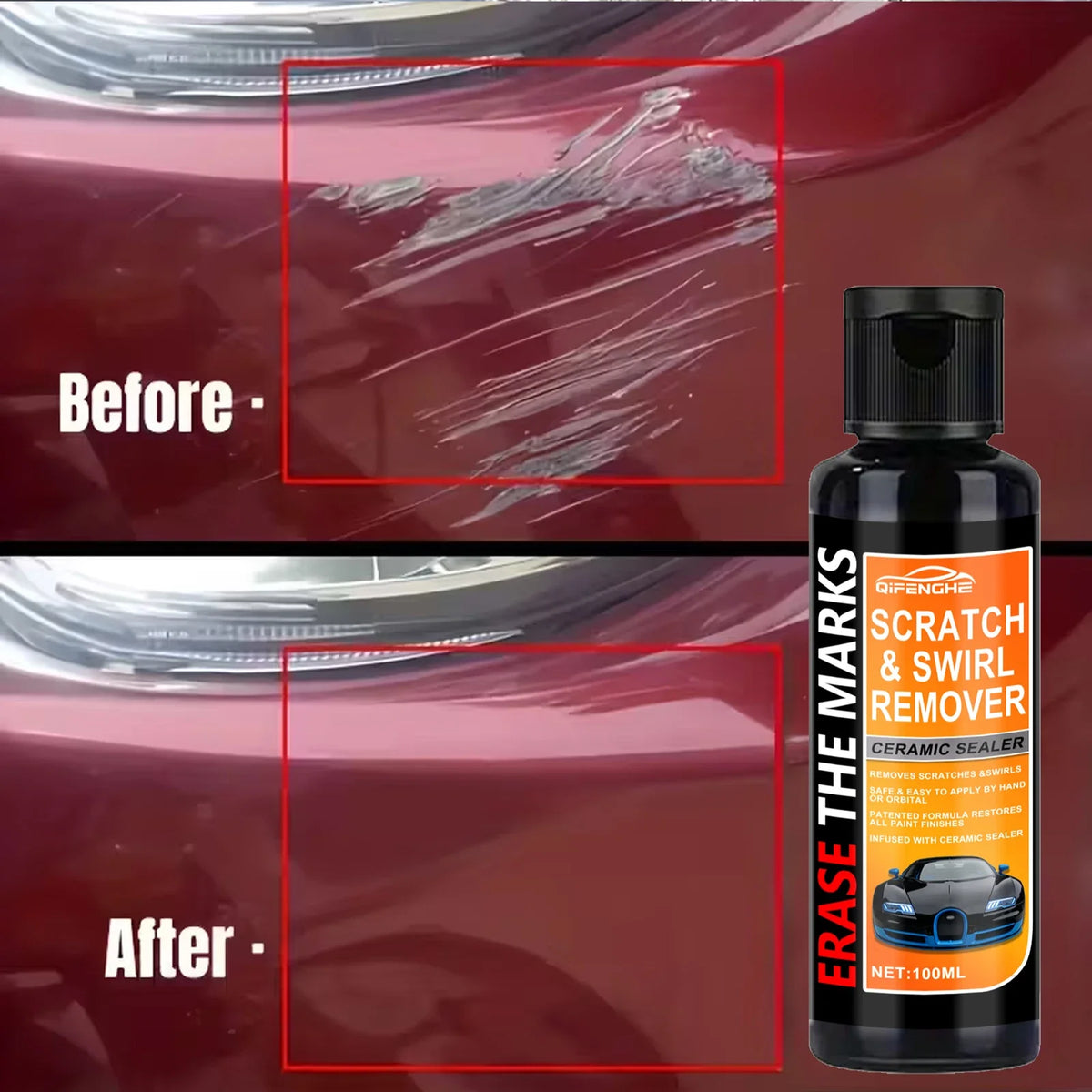 Nano Car Scratch Repair Paste Kit – Wax & Swirl Remover | TOPMVCAR
