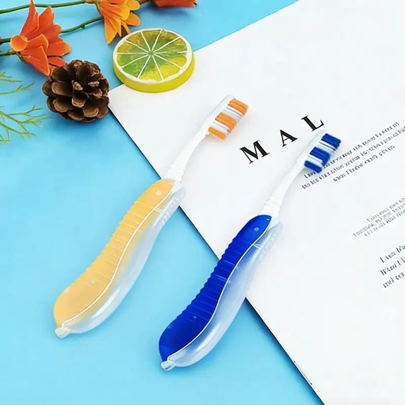Foldable Travel Toothbrush – Portable Folding Brush for Camping
