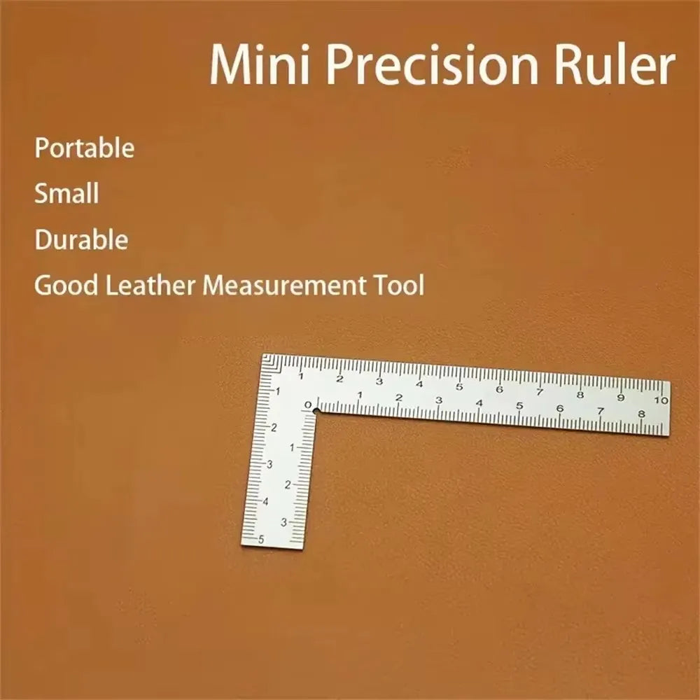 Mini Stainless Steel L-shaped Double-sided Precision Scale
