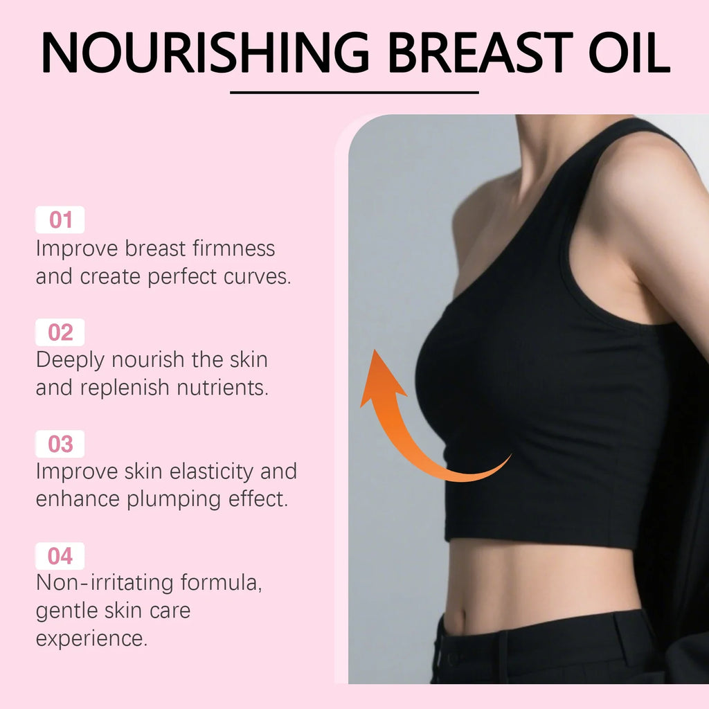OceAura Breast Massage Oil – Firm, Nourish & Contour Skin