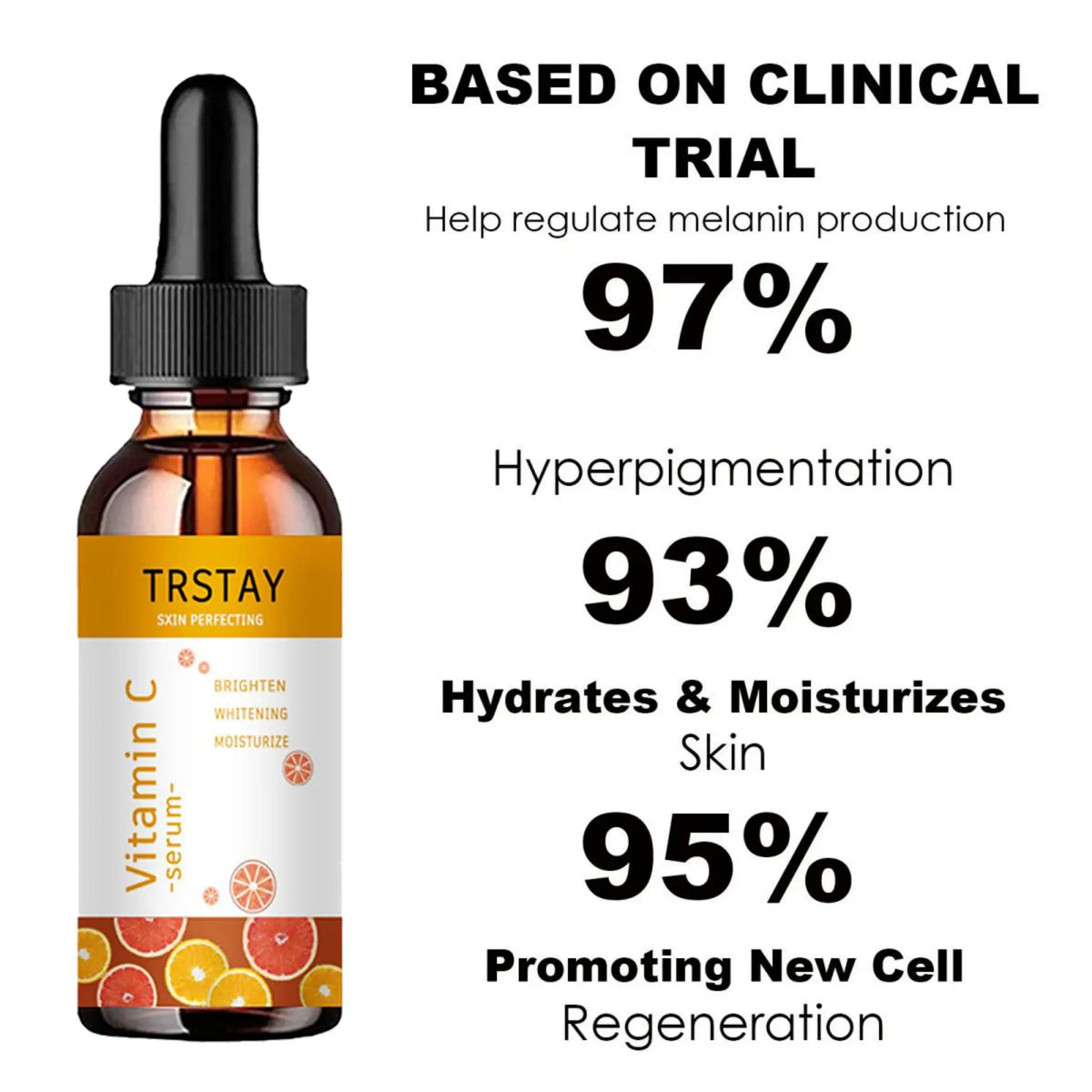 TRSTAY Vitamin C Face Serum – Hyaluronic Acid & Dark Spot