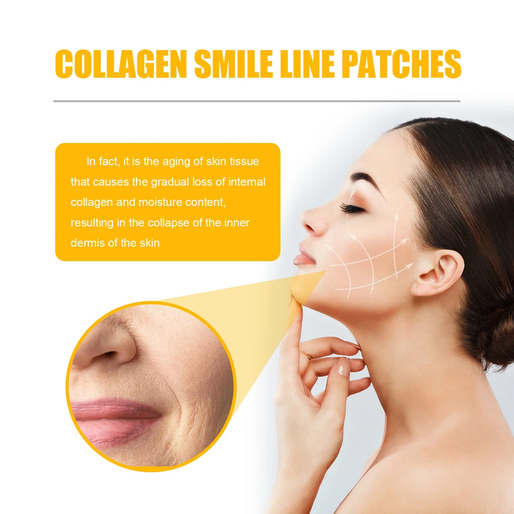 Hydrogel Collagen Smile Line Patches – Anti-Wrinkle Lifting (10pc)