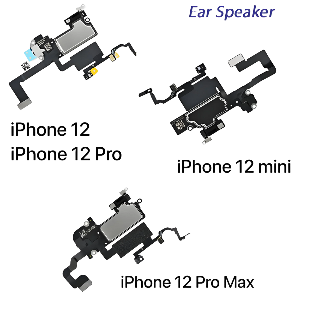 iPhone X–12 Pro Max Ear Speaker Flex Cable | Light Sensor & Mic