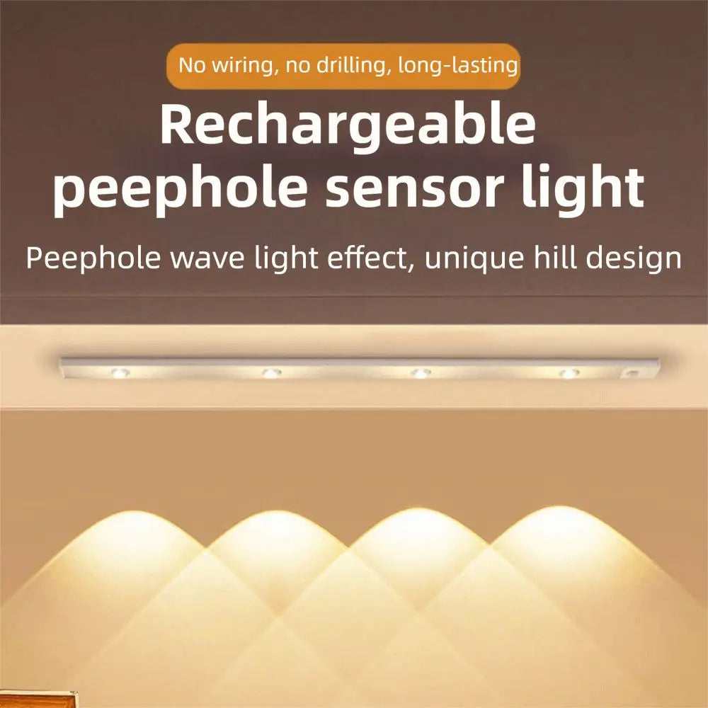 USB Rechargeable LED Motion Sensor Light – 3 Colors, Dimmable