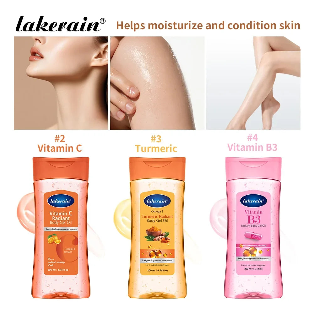 Vitamin C & Turmeric Radiant Body Gel Oil | 200ml Moisturizer