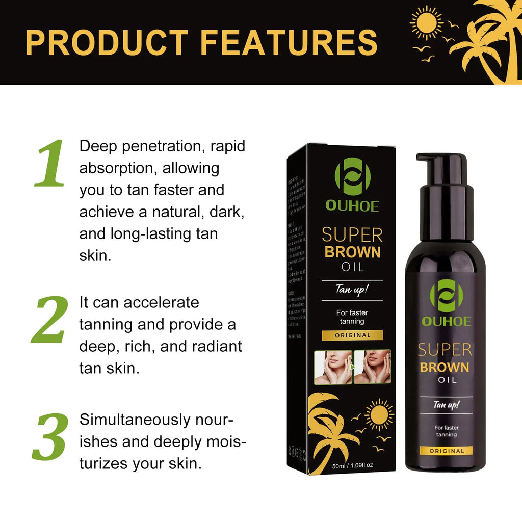Tanning Oil for Face & Body | Bronze Glow & Moisturizing Self-Tan