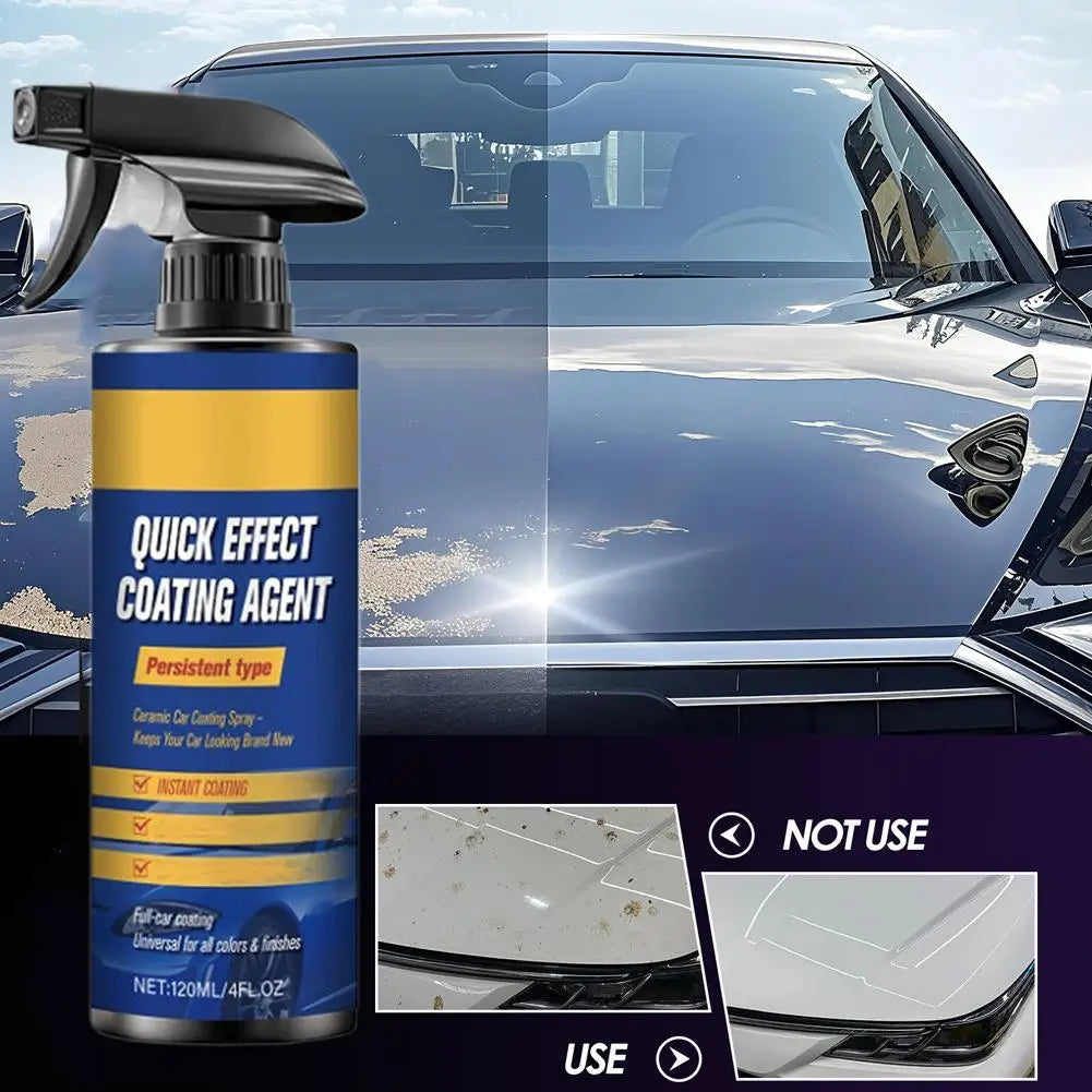 Car Paint Brightening Spray Coat Coating Glaze Wax Coated Care