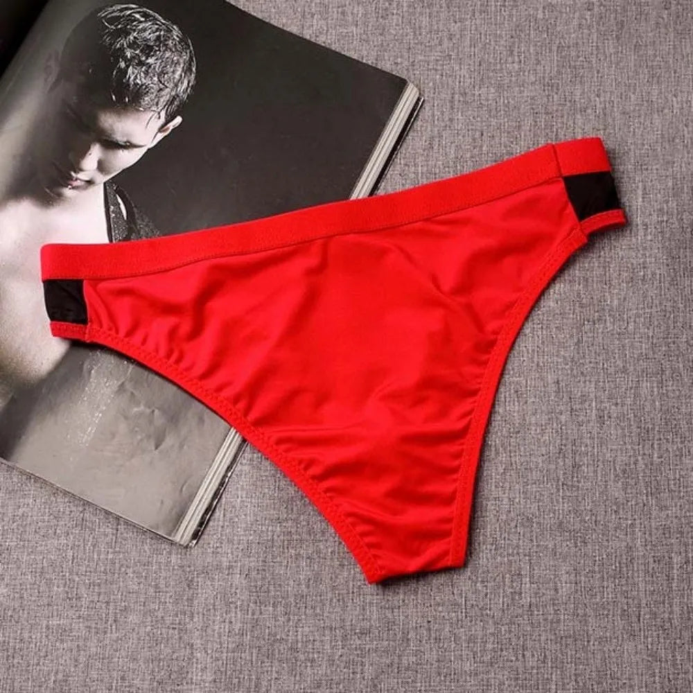 Men's Mesh Briefs – Breathable Low Waist Transparent Underwear