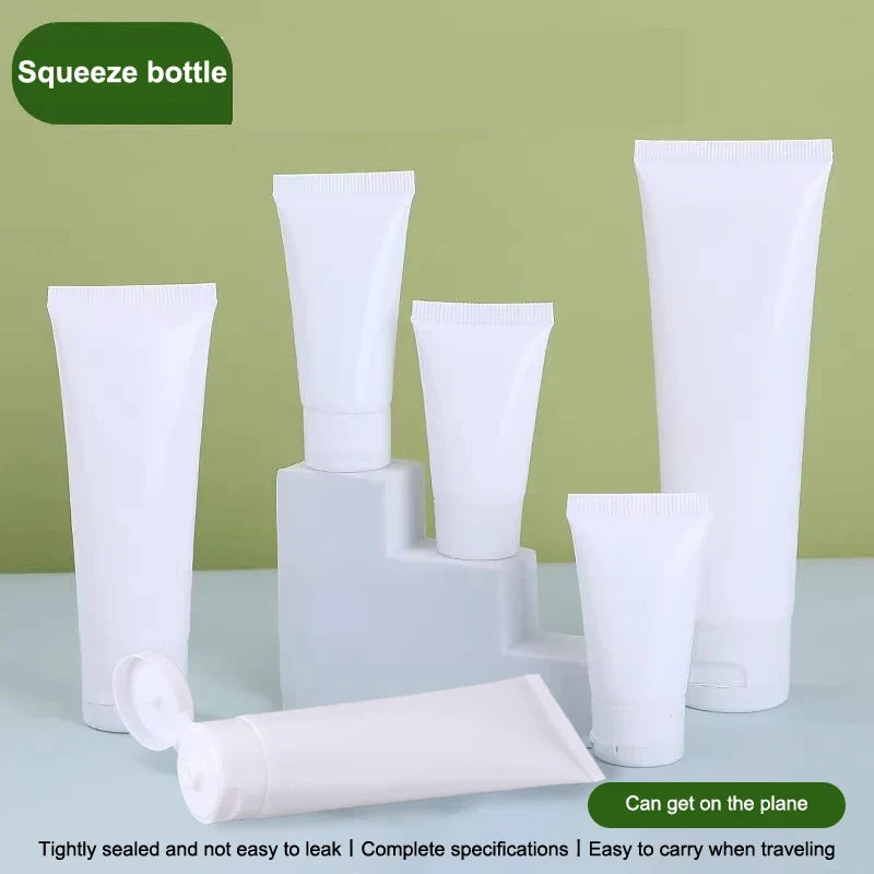 10 Pcs Empty Refillable Squeeze Tubes | Flip Top Lotion Containers