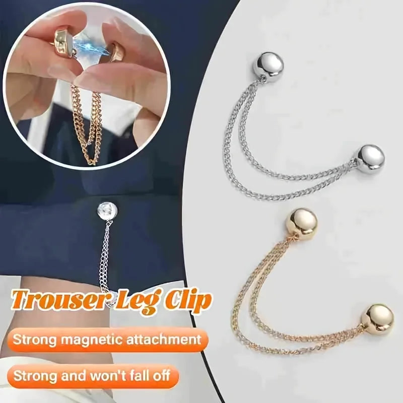 Magnetic Clothing Clip Adjustable Chain Design Spherical Trim