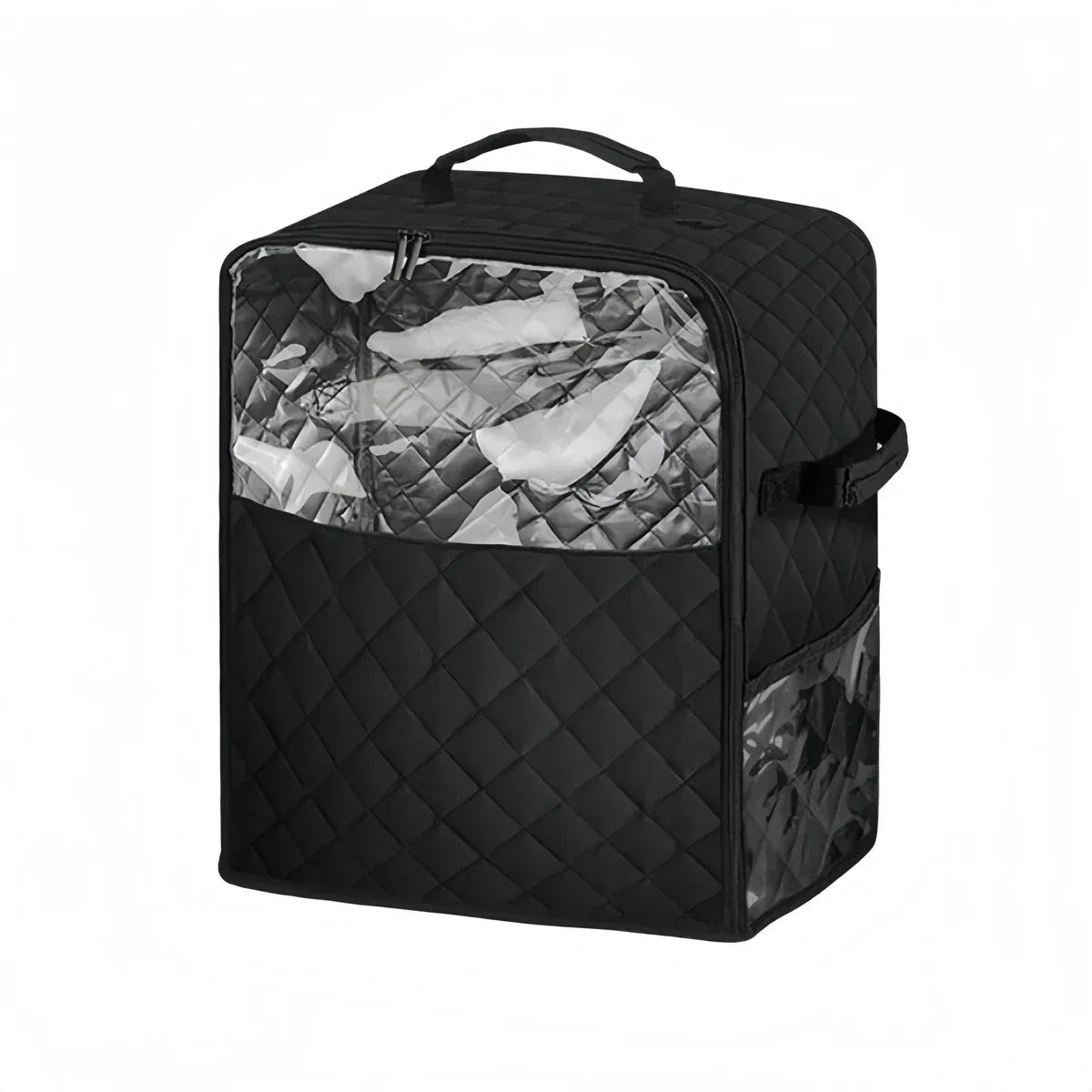Stand Mixer Dust Cover with Slider Base & Storage Pockets