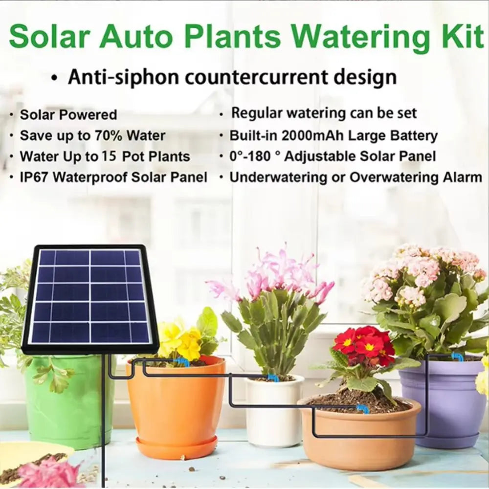 Solar Auto Drip Irrigation Timer & Pump Controller System