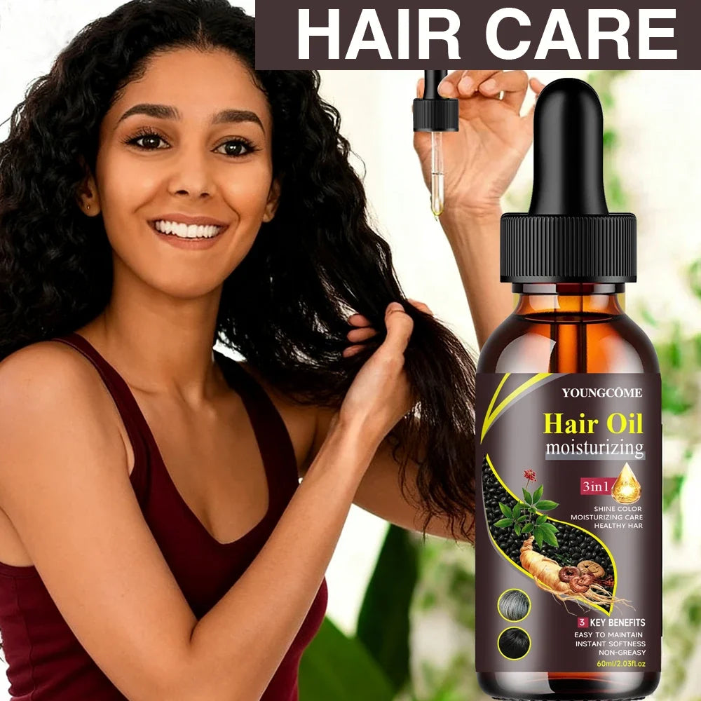 3-in-1 Multi-effect Hair Nourishing Oil Enhances Strength Silky Soft