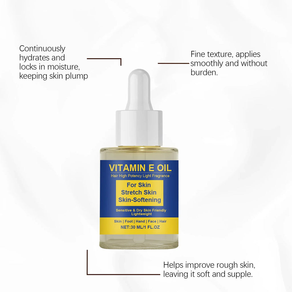 Vitamin E Body Oil – Moisturize Skin, Hands, Feet & Scalp 30ml