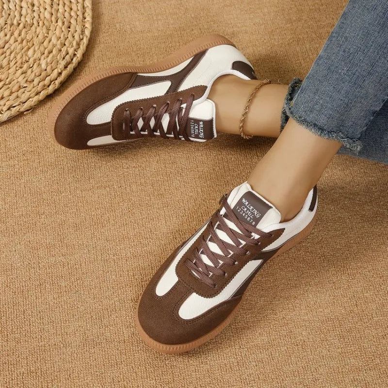 VKJF Women's Breathable Lace-Up Casual Sneakers | Fashion Shoes