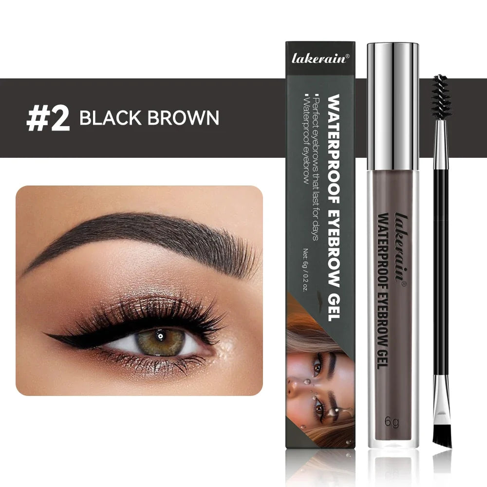 Lakerain Waterproof Eyebrow Gel – Tinted Long-Lasting Brow Makeup