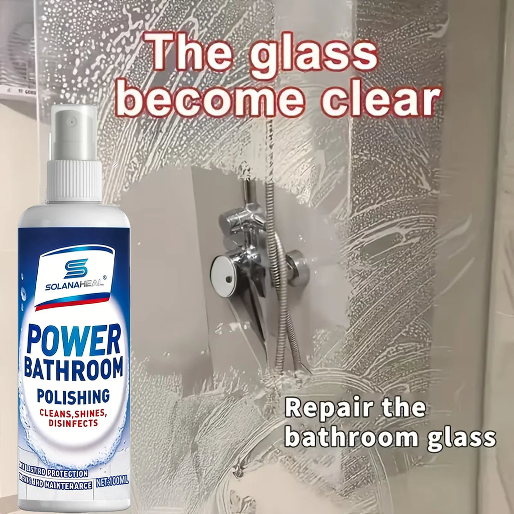 Power Bathroom Polishing Spray – Cleans, Shines & Disinfects