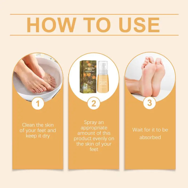 OceAura Nourishing Foot Spray – Moisturizing & Exfoliating 60ml
