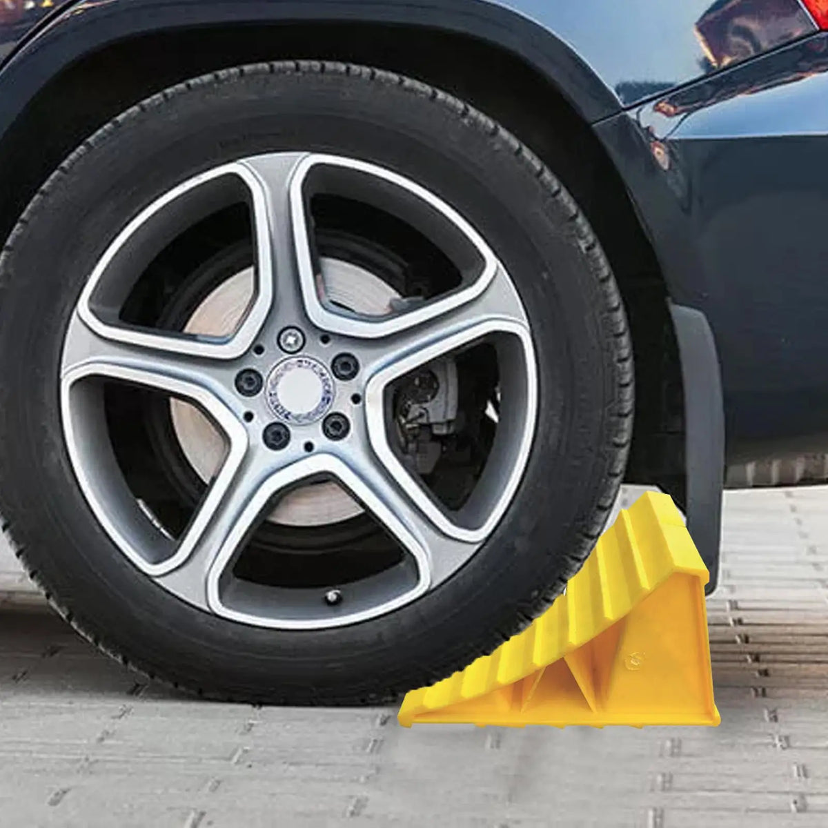 Anti-Slip Wheel Chock – Portable Tire Stopper for Cars & Trucks