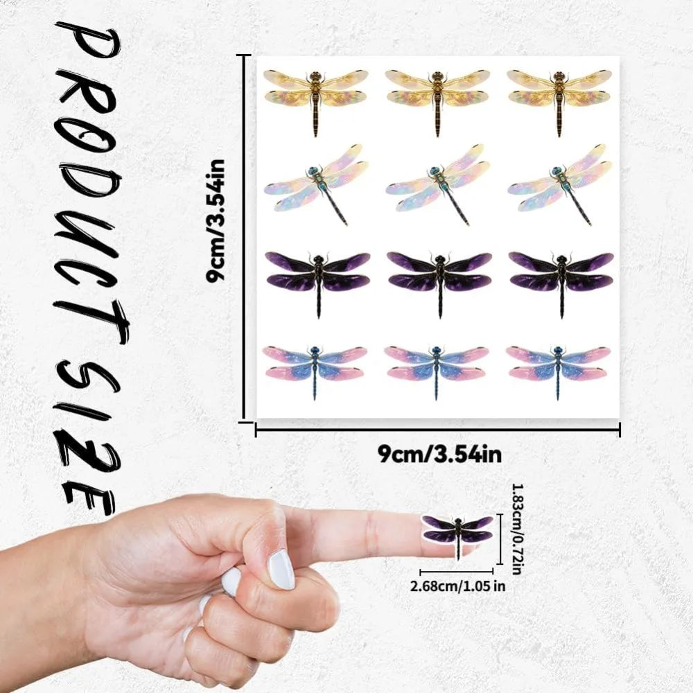 Dragonfly Decorative Stickers – 240 Pcs Self-Adhesive Labels